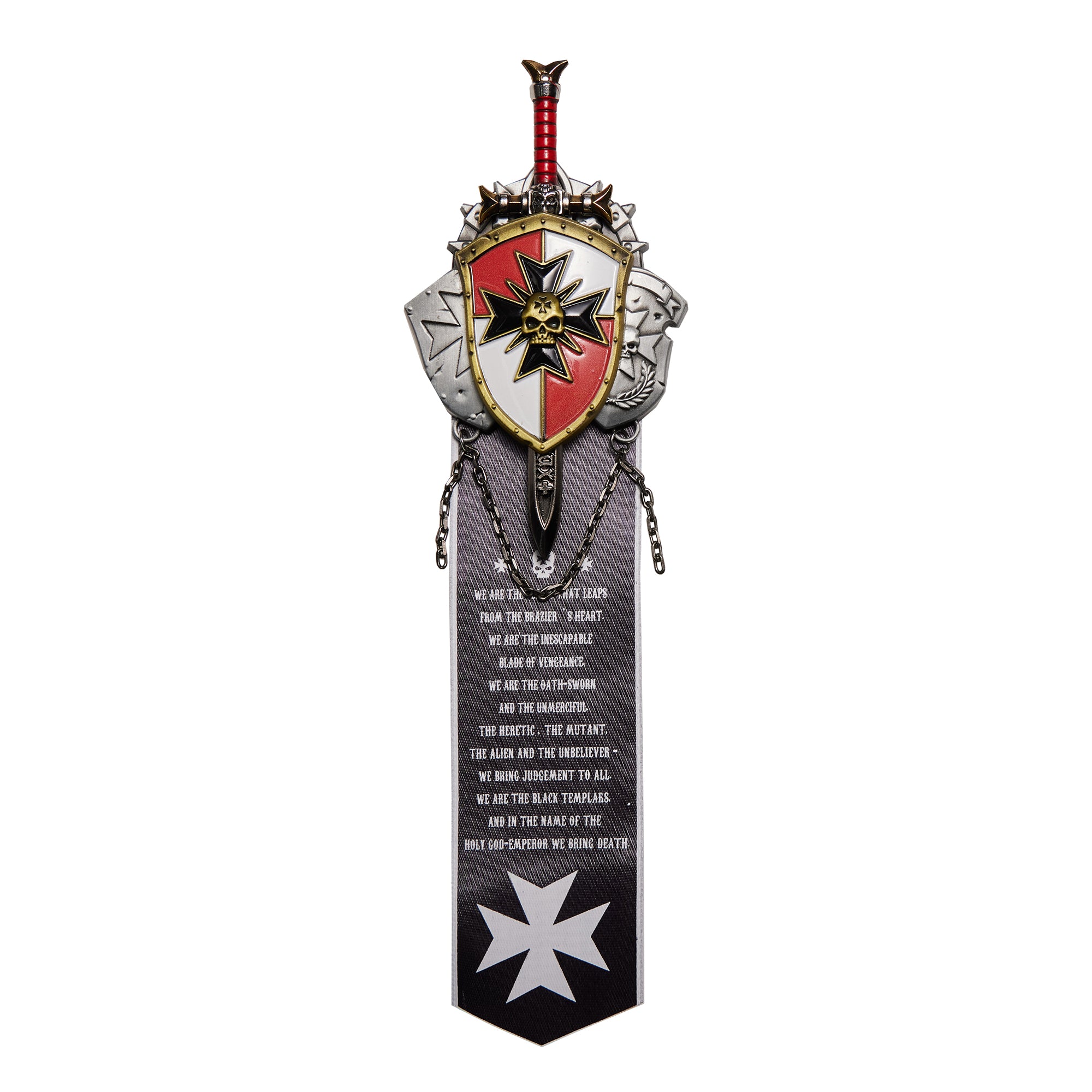 Starforged Black TemplarSword Brethren Crusade Shield Warhammer 40K Brooch Pin Badge
